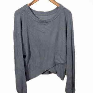 Lululemon Merino Wool Cozy Blue Knit Sweater